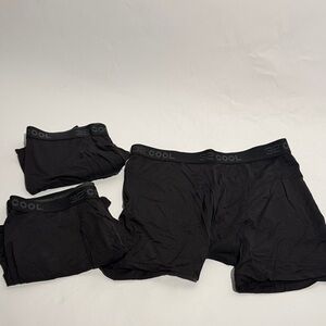 32 Degrees Men's Cool Black Boxer Briefs